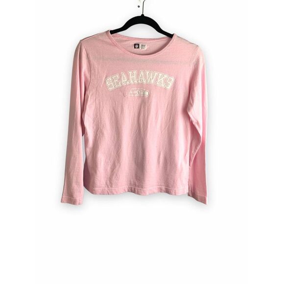 Seattle Seahawks Pink Long sleeve T-shirt - Picture 1 of 5